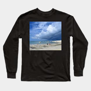 Cloudy Day at the Beach in Zanzibar Long Sleeve T-Shirt